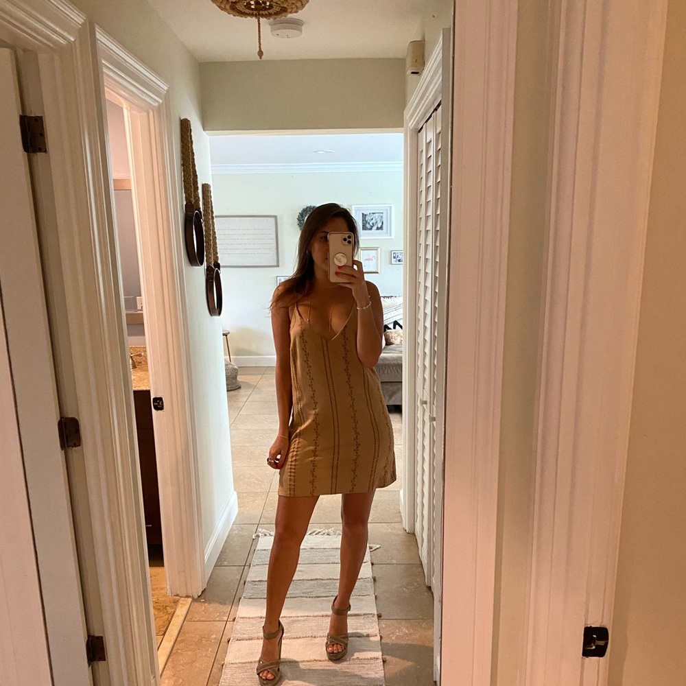 Suede Tribal Shift Dress
